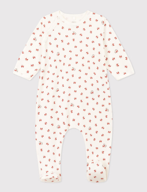 Petit Bateau Petit Bateau Fleece Pyjama met Vosjesprint