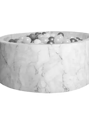 Kidkii Kidkii Ballenbad Round Velvet Marble 100 x 130