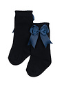 Natini Natini Kniekousen Bow Satin Dark Blue