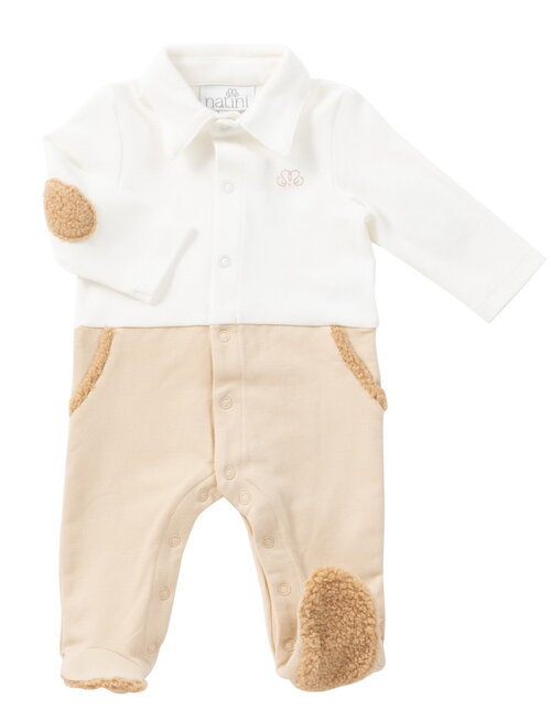 Natini Natini Babygrow Teddy Offwhite-Beige