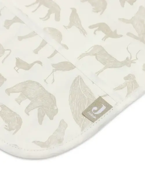 Jollein Jollein Waterproof Slab met Lange Mouw Animals Olive Green