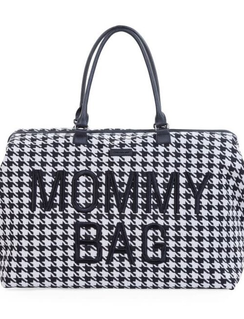 Childhome Childhome Mommy Bag Verzorgingstas - Pied De Poule - Zwart