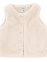 Natini Natini Gilet Fur Flowers Cream