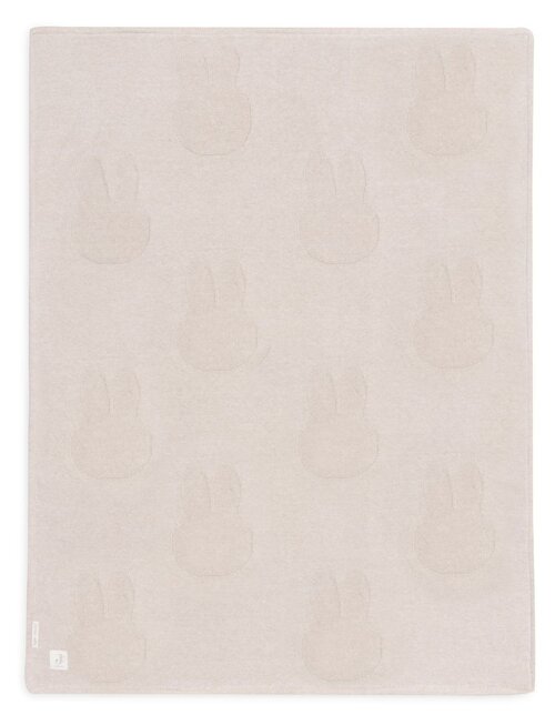 Jollein Jollein Deken Wieg Miffy Nougat/Coral Fleece  75x100 cm