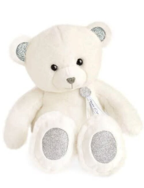 Histoire d'Ours Histoire d'Ours Teddybeer Wit/Glitter 40 cm