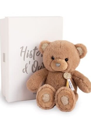 Histoire d'Ours Histoire d'Ours Teddybeer Bruin/Glitter  25 cm