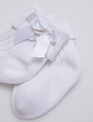 In Control In Control Kousen Newborn Rib/Bow White