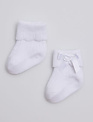 In Control In Control Kousen Newborn Rib/Bow White