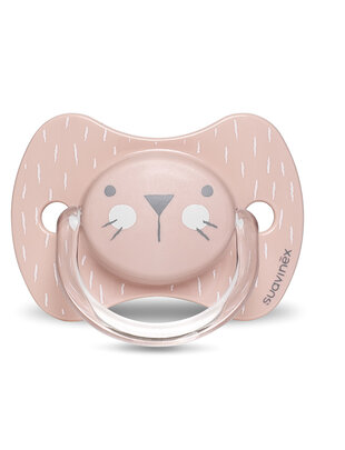 Suavinex Suavinex Fospspeen Hygge Phys. Silicone Speen 0-6m Pink Whiskers