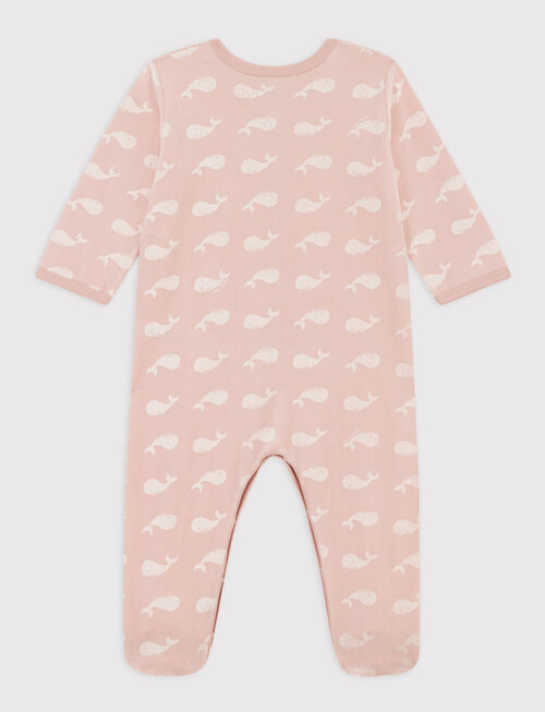 Petit Bateau Petit Bateau Pyjama Met Walvis Rose Saline