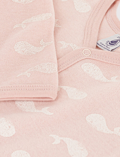 Petit Bateau Petit Bateau Pyjama Met Walvis Rose Saline