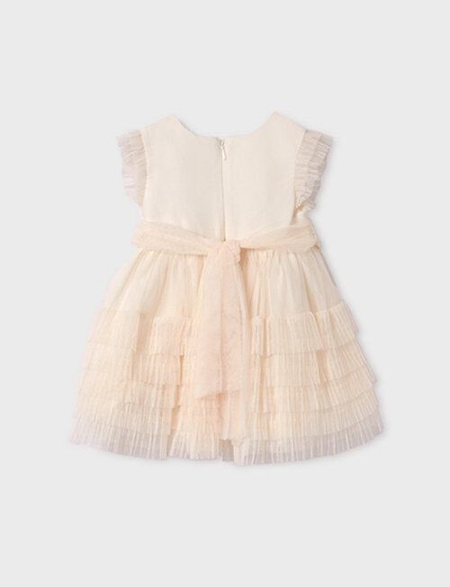 Abel & Lula Lula & Abel Jurk Ruffle Natural