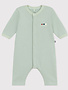 Petit Bateau Petit Bateau Kruippakje Van Fleece Groen