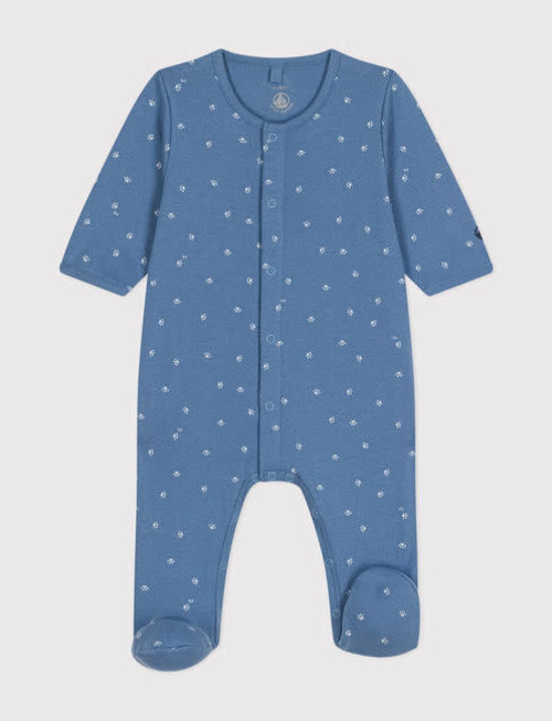 Petit Bateau Petit Bateau Pyjama Met Pootjes Blauw