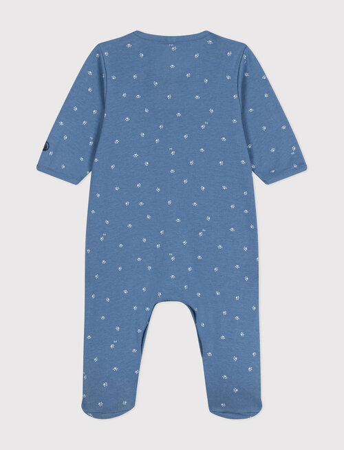 Petit Bateau Petit Bateau Pyjama Met Pootjes Blauw