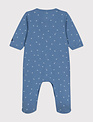 Petit Bateau Petit Bateau Pyjama Met Pootjes Blauw