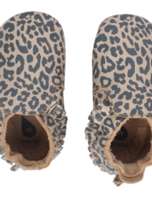 Bobux Soft Sole Leopard Print Gold