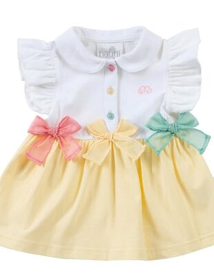 Natini Natini Dress Bonnie White-Yellow