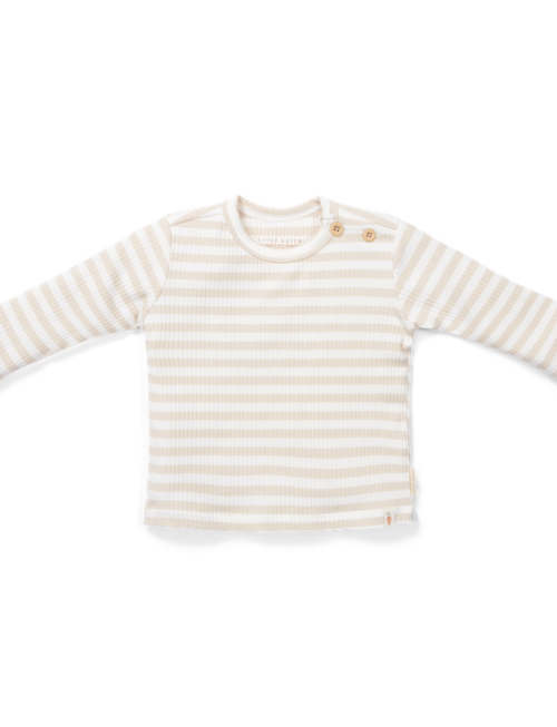 Little Dutch Little Dutch T-shirt Lange Mouw Stripe Sand/White