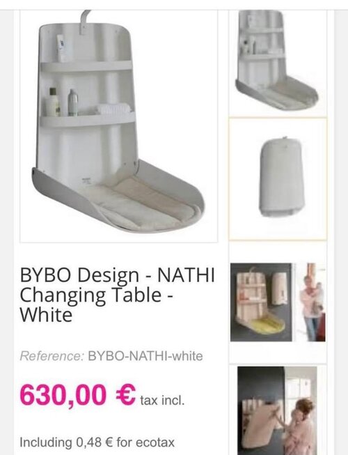 ByBo design Wandluiertafel wit