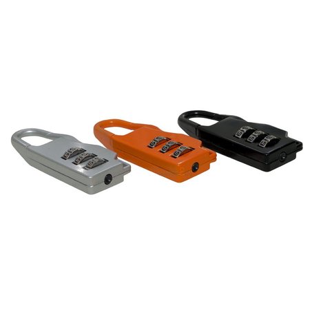 Stahlex Zahlenschloss 20mm Gelb Schwarz Grau