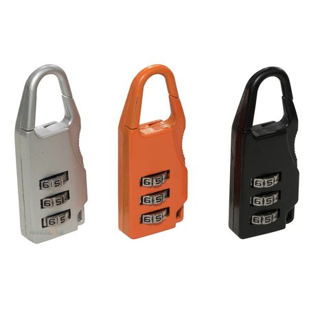 Stahlex Zahlenschloss 20mm Gelb Schwarz Grau