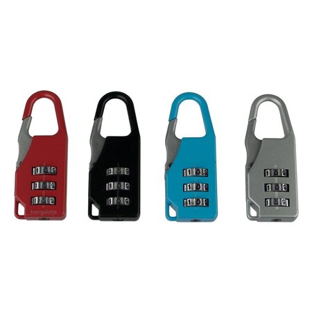 Cijfer-slot 20mm Rood-Blauw-Grijs-Zwart