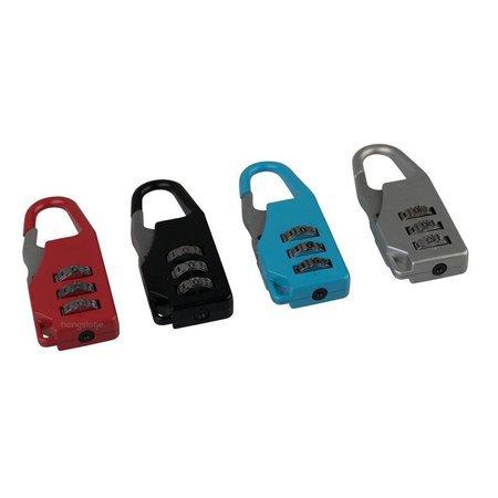 Cijfer-slot 20mm Rood-Blauw-Grijs-Zwart