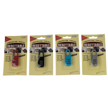 Cijfer-slot 20mm Rood-Blauw-Grijs-Zwart