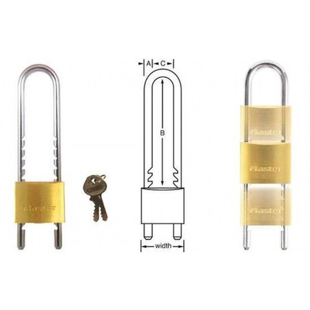 Masterlock Vorhängeschlösser extra hoher Bügel 50mm