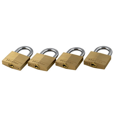 Masterlock Gleichschließendes Vorhängeschloss 40mm 4 Stück