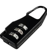 Stahlex Zahlenschloss 20mm Gelb Schwarz Grau