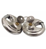 Lock-it 2 Stück Edelstahl Diskusschlösser 70mm gleichschließend