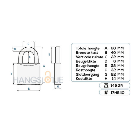 Lock-it Vorhängeschloss Masterkey