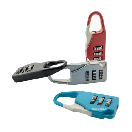 Cijfer-Schloss 20mm Rot-Blau-Grau-Schwarz