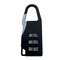 Zahlenschloss 20mm Schwarz Grau