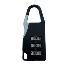 Zahlenschloss 20mm Schwarz Grau