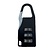 Work-it Zahlenschloss 20mm Schwarz Grau