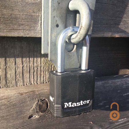 Masterlock 49mm breed Excell Vorhängeschloss Laminiert