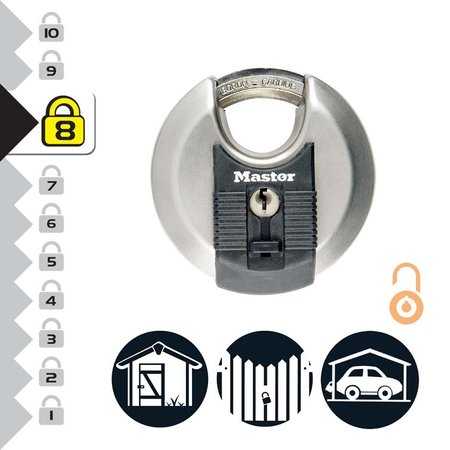 Masterlock Excell Vorhängeschloss - 4 Schlüssel