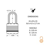 Masterlock Excell Vorhängeschloss 4 Schlüssel