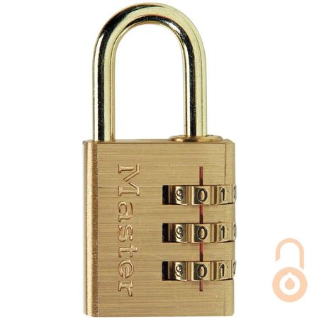 Masterlock Massives Zahlenschloss Messing 30mm