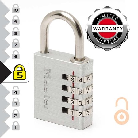 Masterlock Massiv Aluminium huis - Stalen Bügel