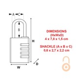 Masterlock Massiv Aluminium huis - Stalen Bügel