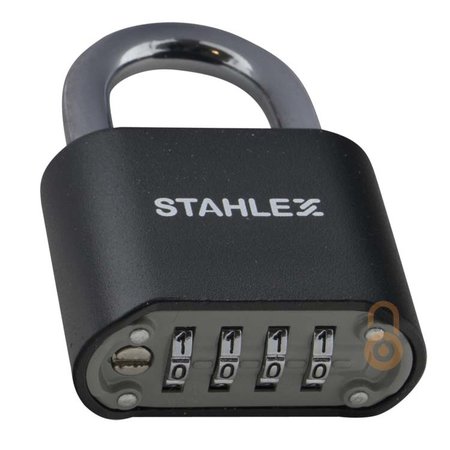 Stahlex Zahlenschloss - 50mm - Schwarz