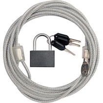 Securitykabel 3 Meter + Hangslot