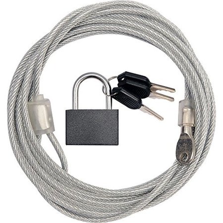 Securitykabel 3 Meter Mit Vorhängeschloss Doorlusbaar