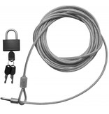 Securitykabel 5 Meter Mit Vorhängeschloss Doorlusbaar