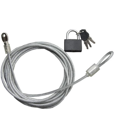 Securitykabel 5 Meter Mit Vorhängeschloss Doorlusbaar