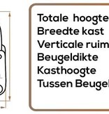 Burgwächter Stahl-Vorhängeschloss mit Nieten 26mm